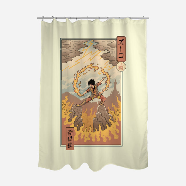 Fire Nomad Ukiyo-e-None-Polyester-Shower Curtain-vp021