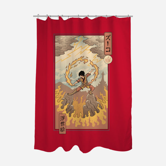 Fire Nomad Ukiyo-e-None-Polyester-Shower Curtain-vp021