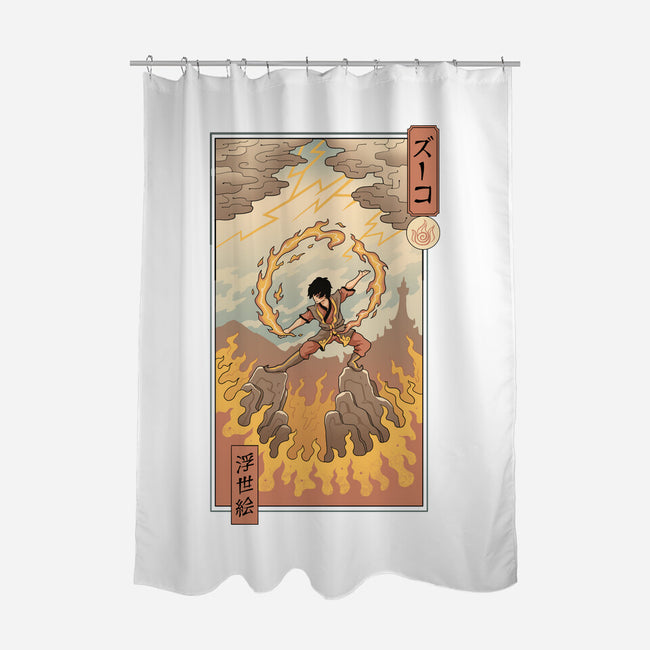 Fire Nomad Ukiyo-e-None-Polyester-Shower Curtain-vp021