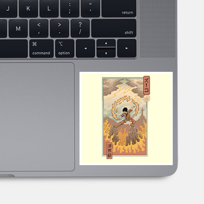 Fire Nomad Ukiyo-e-None-Glossy-Sticker-vp021