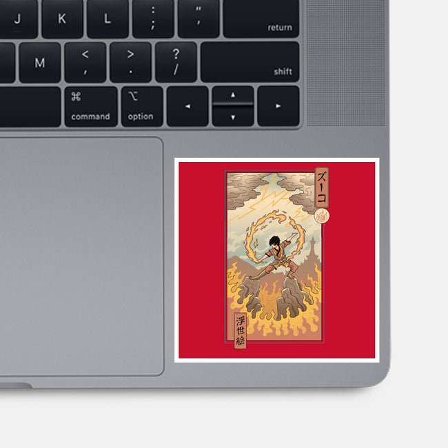 Fire Nomad Ukiyo-e-None-Glossy-Sticker-vp021