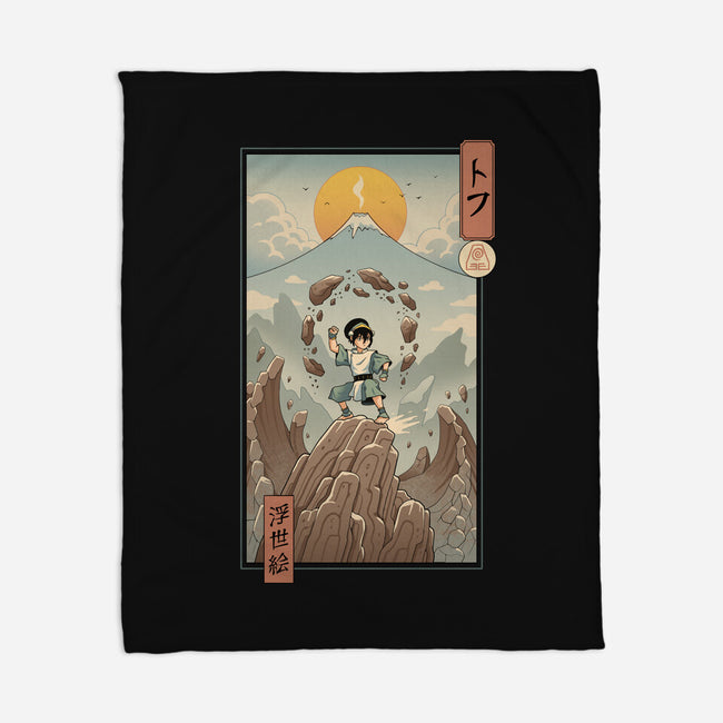 Earth Nomad Ukiyo-e-None-Fleece-Blanket-vp021