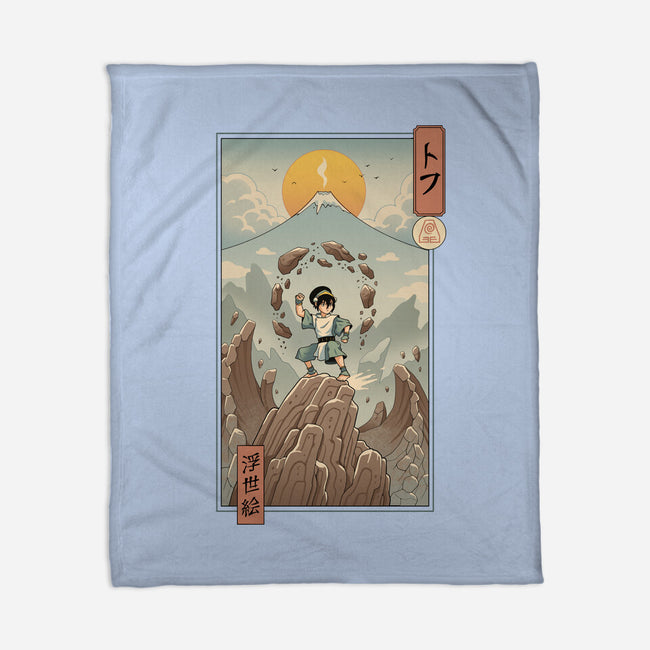 Earth Nomad Ukiyo-e-None-Fleece-Blanket-vp021