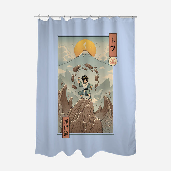 Earth Nomad Ukiyo-e-None-Polyester-Shower Curtain-vp021