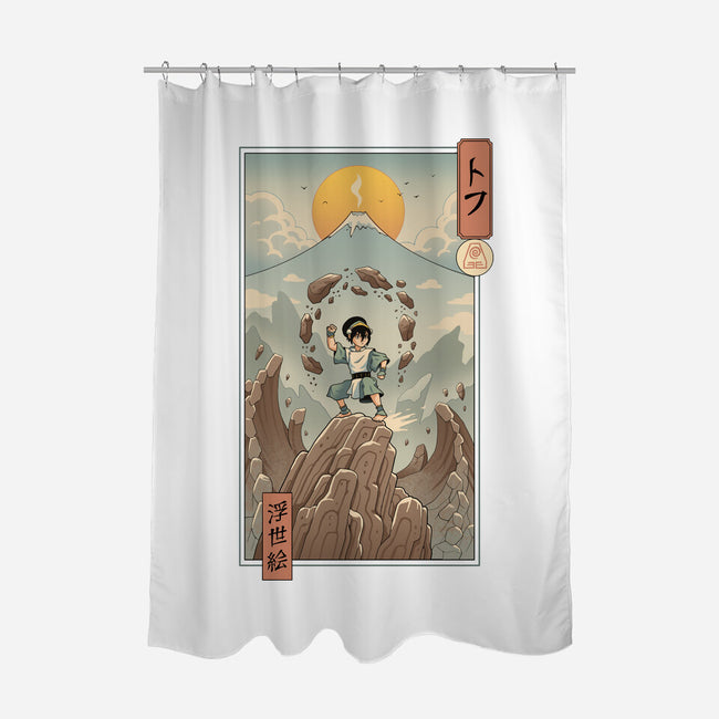 Earth Nomad Ukiyo-e-None-Polyester-Shower Curtain-vp021