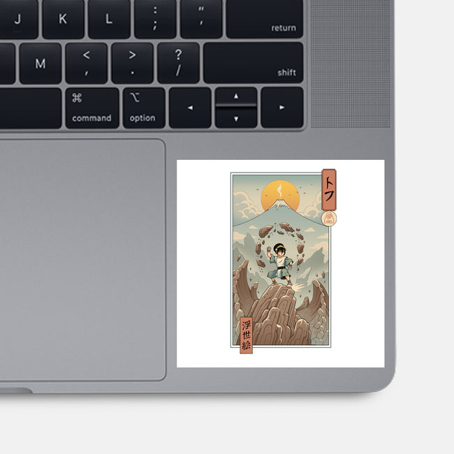 Earth Nomad Ukiyo-e-None-Glossy-Sticker-vp021