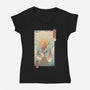Air Nomad Ukiyo-e-Womens-V-Neck-Tee-vp021