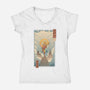 Air Nomad Ukiyo-e-Womens-V-Neck-Tee-vp021