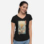 Air Nomad Ukiyo-e-Womens-V-Neck-Tee-vp021