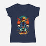 Darkness Mage-Womens-V-Neck-Tee-spoilerinc