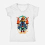 Darkness Mage-Womens-V-Neck-Tee-spoilerinc