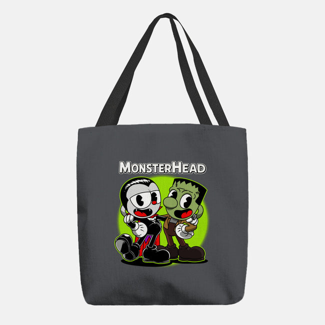 Monsterhead-None-Basic Tote-Bag-joerawks
