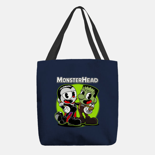 Monsterhead-None-Basic Tote-Bag-joerawks