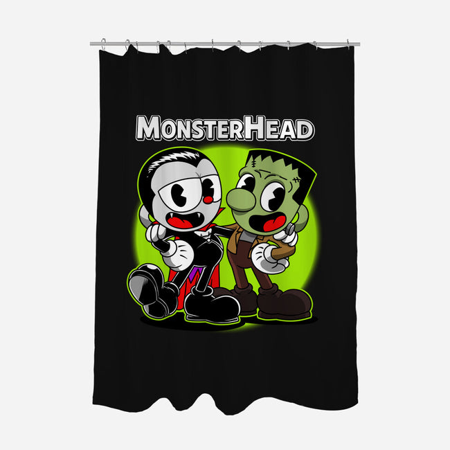 Monsterhead-None-Polyester-Shower Curtain-joerawks