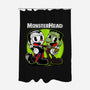 Monsterhead-None-Polyester-Shower Curtain-joerawks