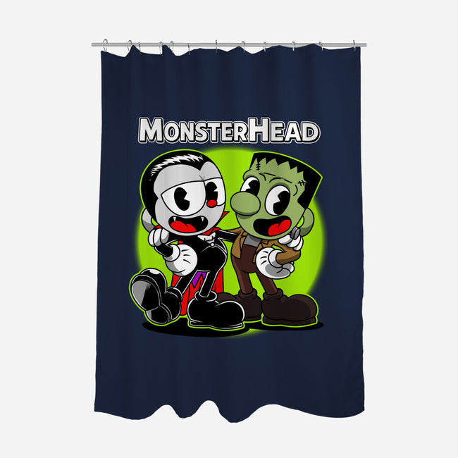 Monsterhead-None-Polyester-Shower Curtain-joerawks