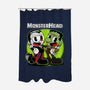 Monsterhead-None-Polyester-Shower Curtain-joerawks