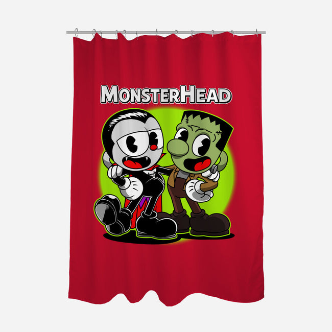 Monsterhead-None-Polyester-Shower Curtain-joerawks