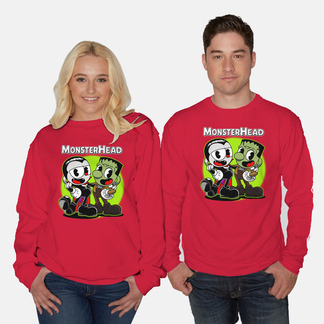 Monsterhead-Unisex-Crew Neck-Sweatshirt-joerawks
