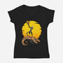 It's A Pumpkin-Womens-V-Neck-Tee-joerawks