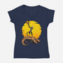 It's A Pumpkin-Womens-V-Neck-Tee-joerawks