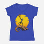 It's A Pumpkin-Womens-V-Neck-Tee-joerawks
