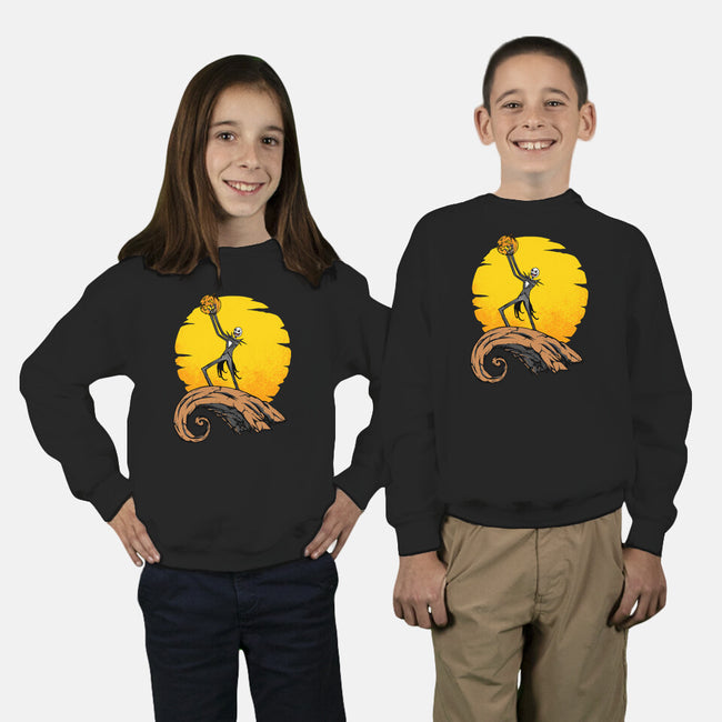 It's A Pumpkin-Youth-Crew Neck-Sweatshirt-joerawks