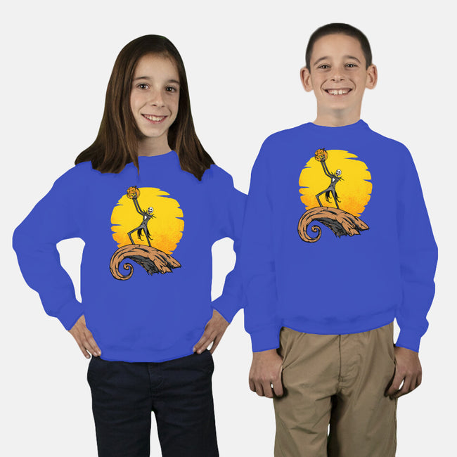 It's A Pumpkin-Youth-Crew Neck-Sweatshirt-joerawks