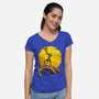 It's A Pumpkin-Womens-V-Neck-Tee-joerawks