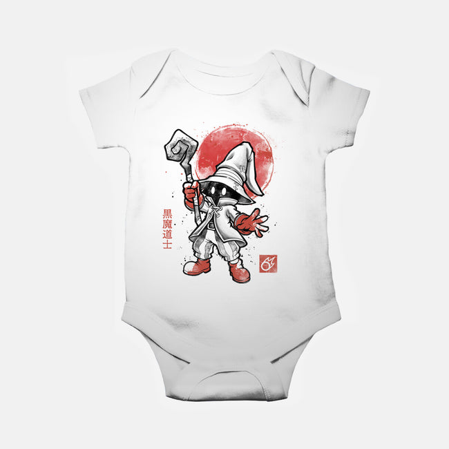 Black Mage Sumi-E-Baby-Basic-Onesie-Astrobot Invention