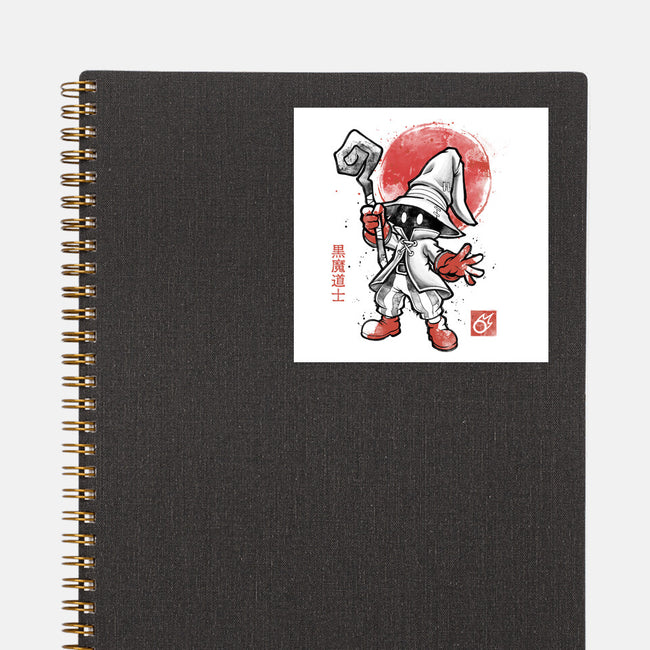 Black Mage Sumi-E-None-Glossy-Sticker-Astrobot Invention