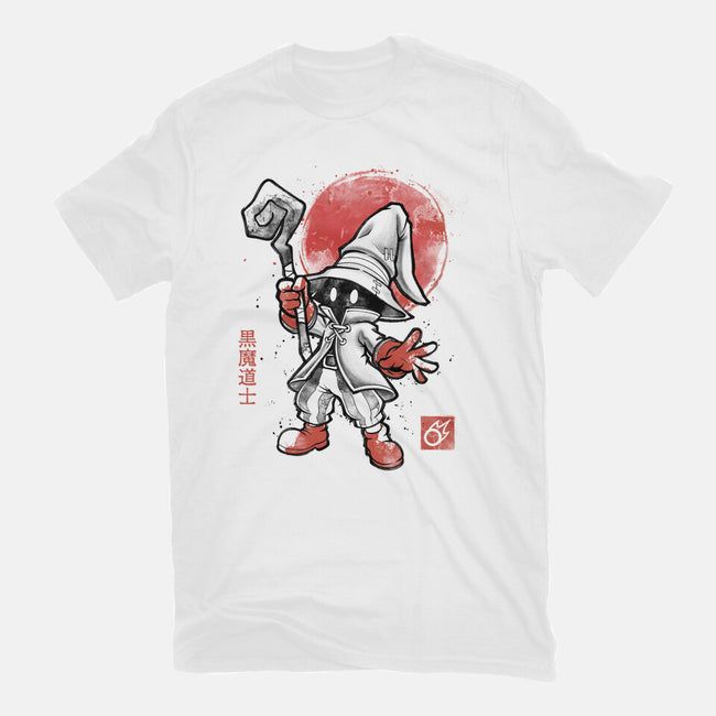 Black Mage Sumi-E-Unisex-Basic-Tee-Astrobot Invention