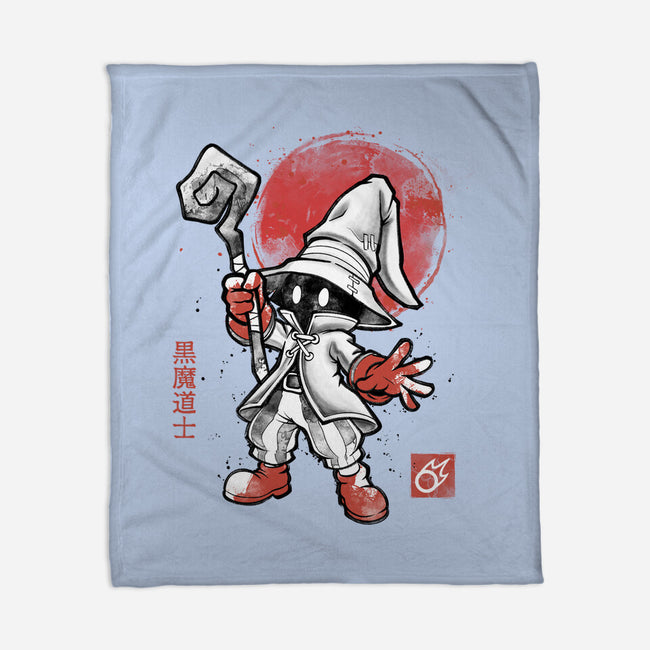 Black Mage Sumi-E-None-Fleece-Blanket-Astrobot Invention