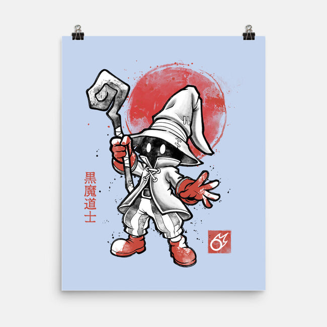 Black Mage Sumi-E-None-Matte-Poster-Astrobot Invention