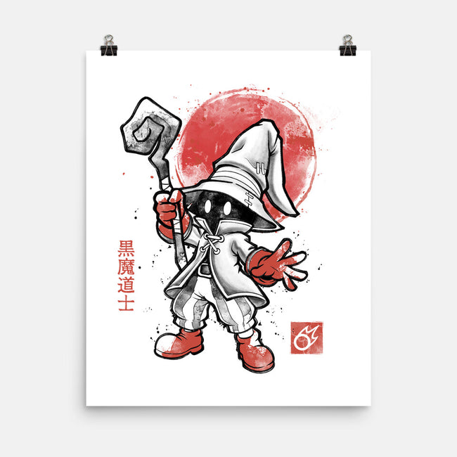 Black Mage Sumi-E-None-Matte-Poster-Astrobot Invention