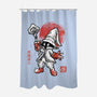Black Mage Sumi-E-None-Polyester-Shower Curtain-Astrobot Invention