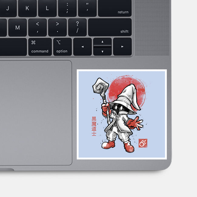 Black Mage Sumi-E-None-Glossy-Sticker-Astrobot Invention