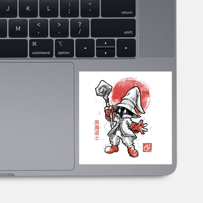 Black Mage Sumi-E-None-Glossy-Sticker-Astrobot Invention