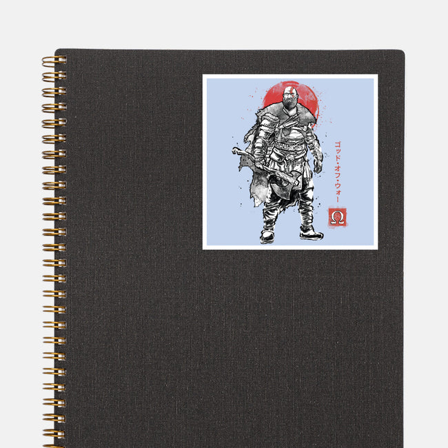 The Rustlord Eternal Sumi-E-None-Glossy-Sticker-Astrobot Invention