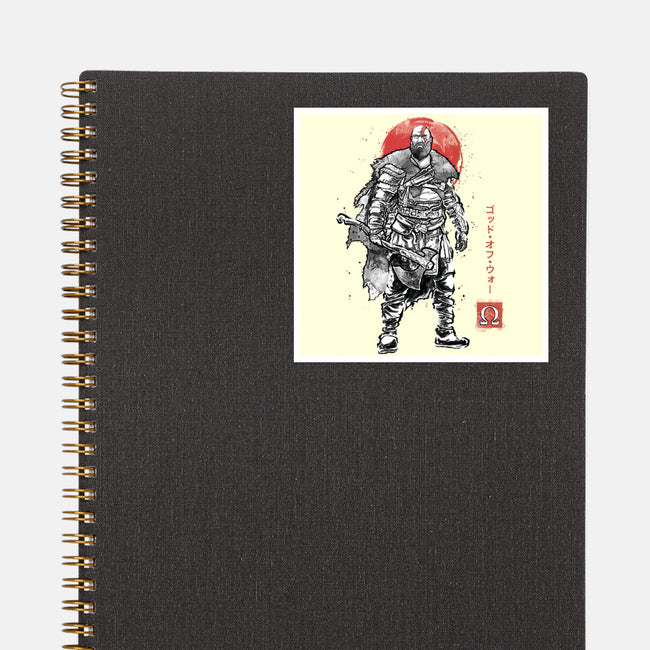 The Rustlord Eternal Sumi-E-None-Glossy-Sticker-Astrobot Invention