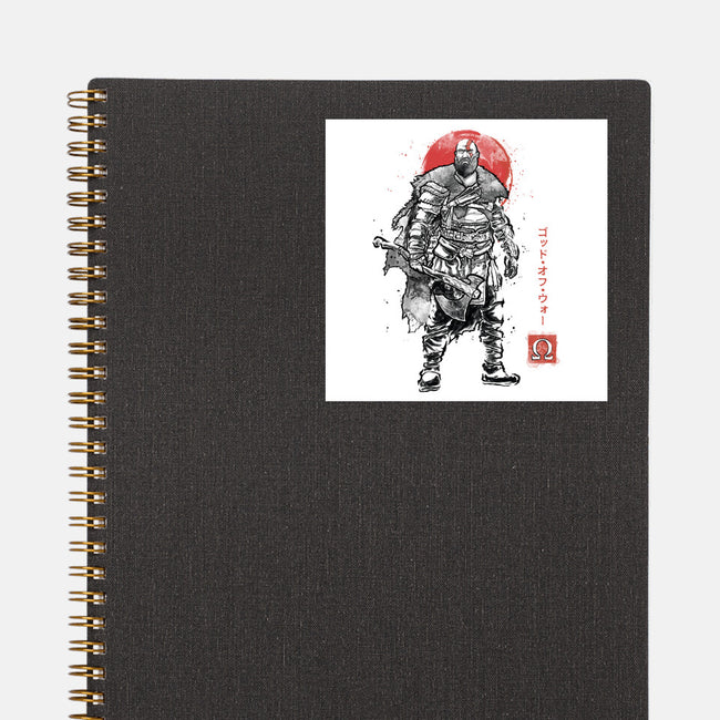 The Rustlord Eternal Sumi-E-None-Glossy-Sticker-Astrobot Invention