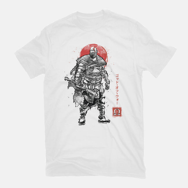 The Rustlord Eternal Sumi-E-Womens-Fitted-Tee-Astrobot Invention