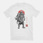 The Rustlord Eternal Sumi-E-Womens-Fitted-Tee-Astrobot Invention