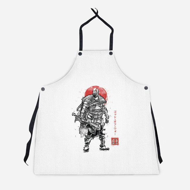 The Rustlord Eternal Sumi-E-Unisex-Kitchen-Apron-Astrobot Invention
