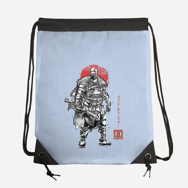 The Rustlord Eternal Sumi-E-None-Drawstring-Bag-Astrobot Invention