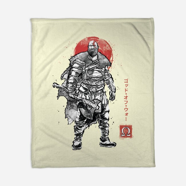 The Rustlord Eternal Sumi-E-None-Fleece-Blanket-Astrobot Invention