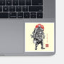 The Rustlord Eternal Sumi-E-None-Glossy-Sticker-Astrobot Invention