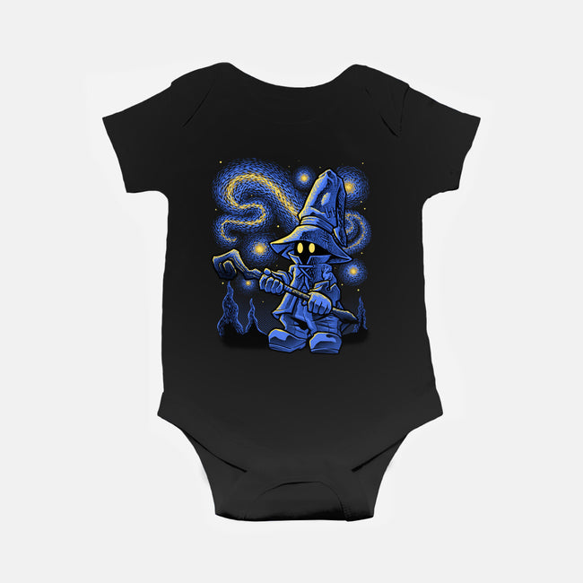 Black Mage Starry Night-Baby-Basic-Onesie-Astrobot Invention