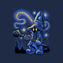 Black Mage Starry Night-Womens-V-Neck-Tee-Astrobot Invention