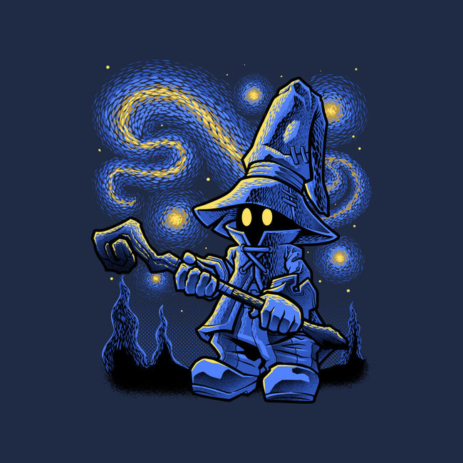 Black Mage Starry Night-Unisex-Crew Neck-Sweatshirt-Astrobot Invention